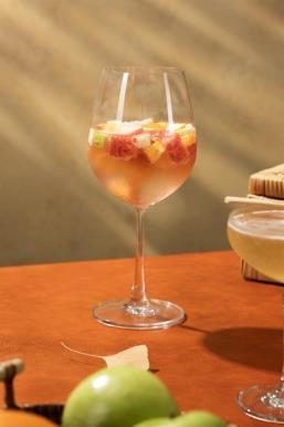 A refreshing tropical botanical cocktail