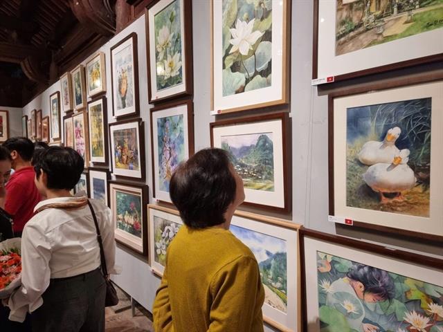 Watercolour worlds connect in Hà Nộis heritage heart through art