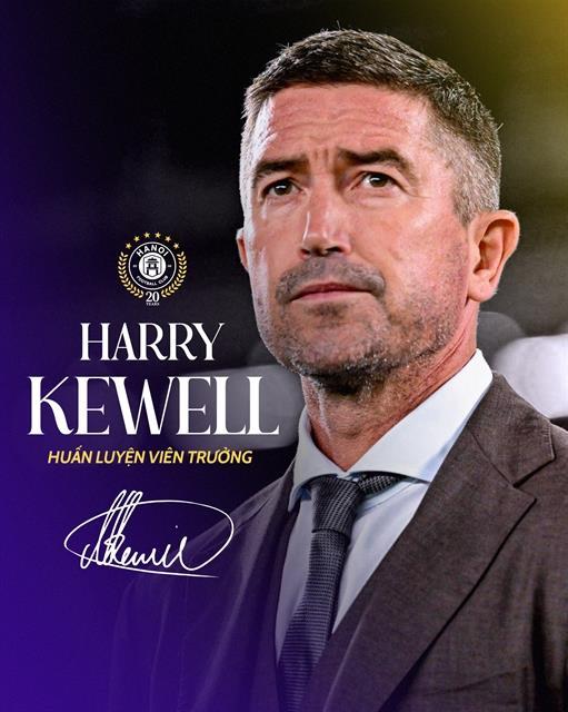 Hà Nội appoint UEFA Champion winner Kewell new head coach