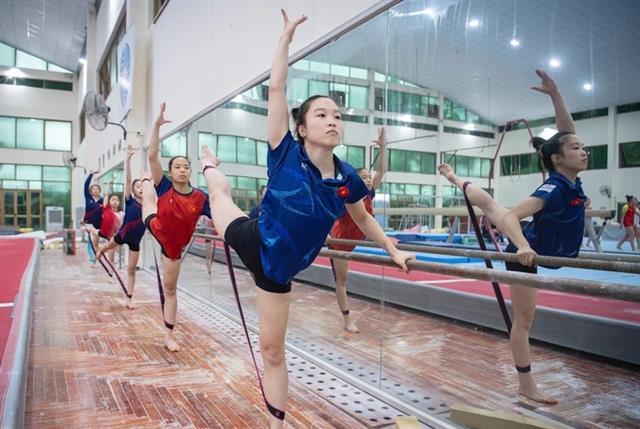 Vietnamese gymnastics team target gold medals at SEA Games 33