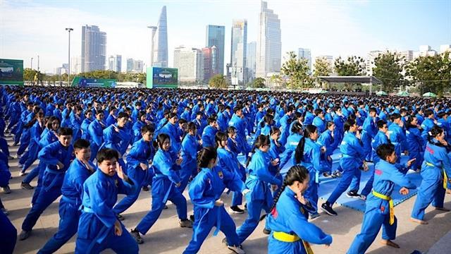HCM City vovinam performance sets world record with 60,000 students
