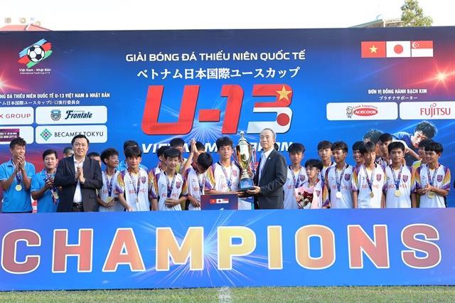 Becamex HCM City win Việt Nam-Japan U13 International Youth Football Tournament