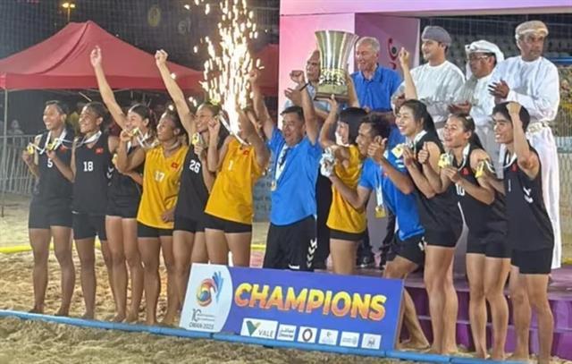Việt Nams women strongest in Asian beach handball