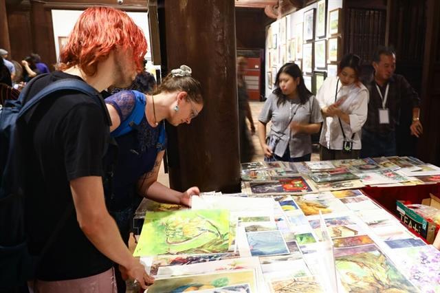 Watercolour paintings depict connections among people, nature,and memories