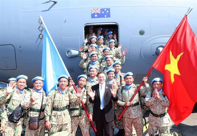 Peacekeepers carry pride overseas