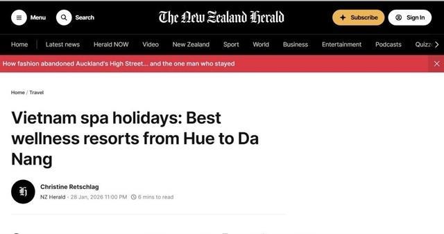 New Zealand media highlights Việt Nams wellness and spa resorts
