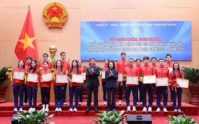 Hà Nội honours coaches and athletes after SEA Games success