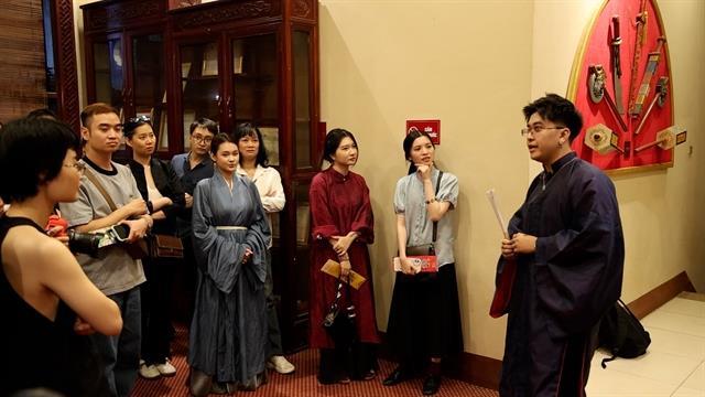 Behind the tuồng curtain