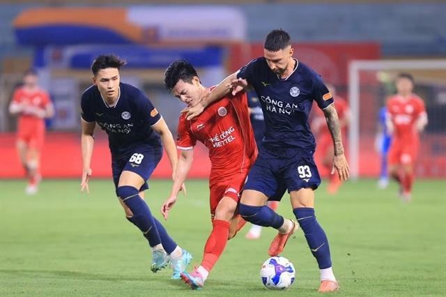 Thể Công Viettel face Hồng Lĩnh Hà Tĩnh test in V.League 1