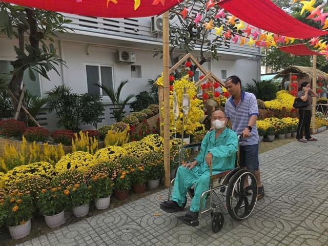 Tết flower street in hospital