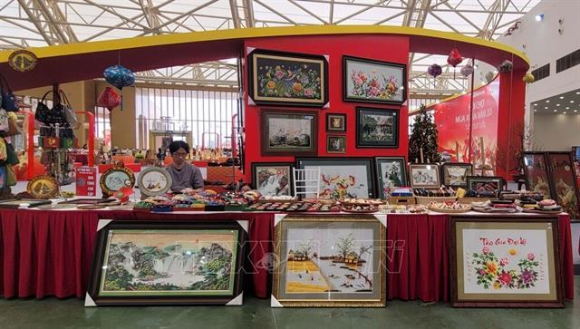 Stitched for hand embroidery at National Spring Fair