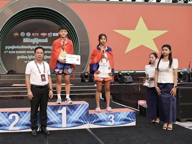 Việt Nam top medal table at World Kun Khmer Championships
