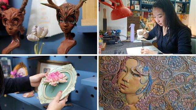 Leather art by Diệu Linh