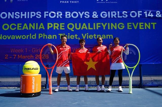 Lâm Đồng hosts matches of ITF event for young players
