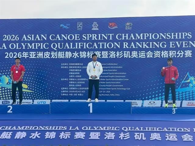 Việt Nam take medals from Asian Canoe Sprint Championship