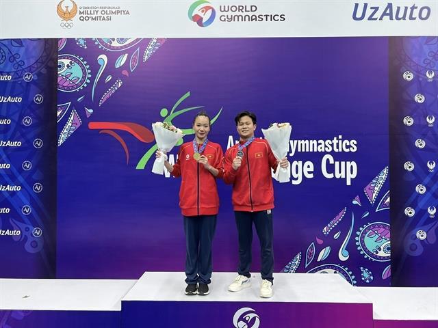 Như wins vault gold at World Challenge Cup in Uzbekistan