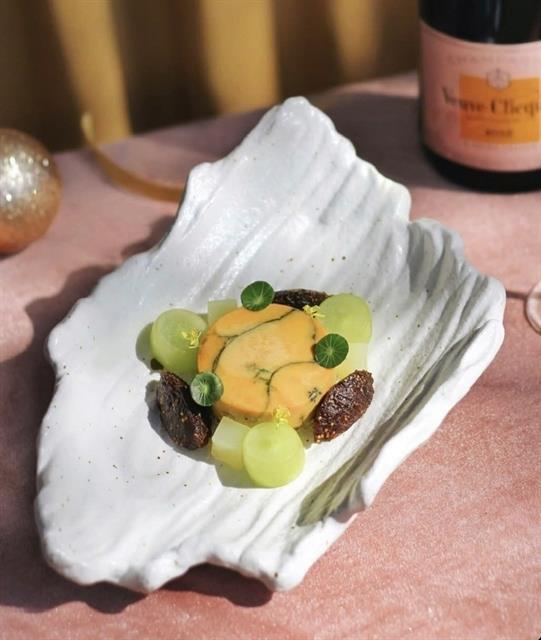 Green tea  matcha foie gras