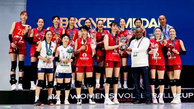 Việt Nam beat Kazakhstan to claim AVC Womens Volleyball Cup bronze