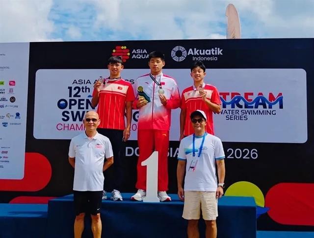 Swimmers grab medals from Asian open water championships