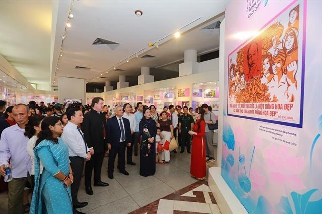 People with great works exhibited at Hồ Chí Minh Museum