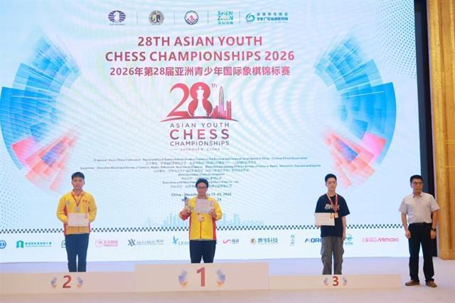 Việt Nam top two events of Asian Youth Chess Championships