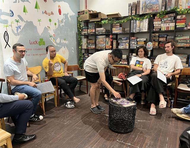 HCM City café finds board games fun way to learn English
