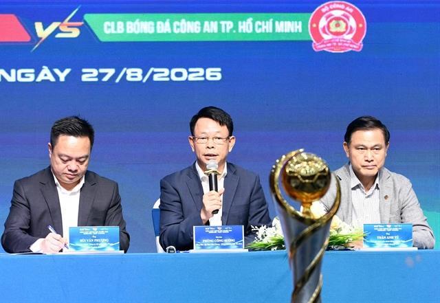 Hà Nội Police meet HCM City Police in peoples security derby at National Super Cup