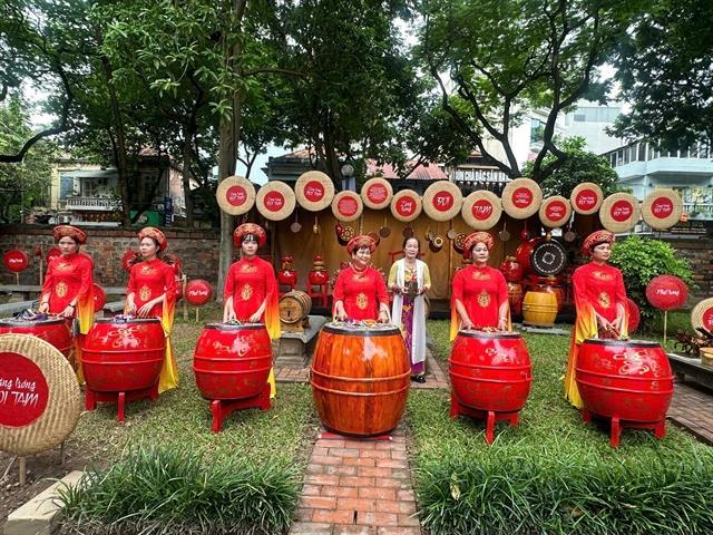 Drums tell tales from history at the Temple of Literature