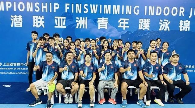 Young finswimmers shine in Asian championship