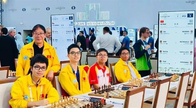 Việt Nams chess team win Chess Olympiad Group B gold