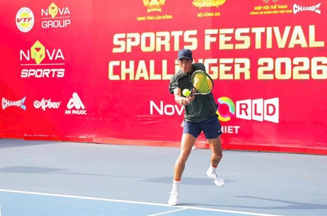 Strong players compete at ATP Challenger 50 Phan Thiết tennis tournaments